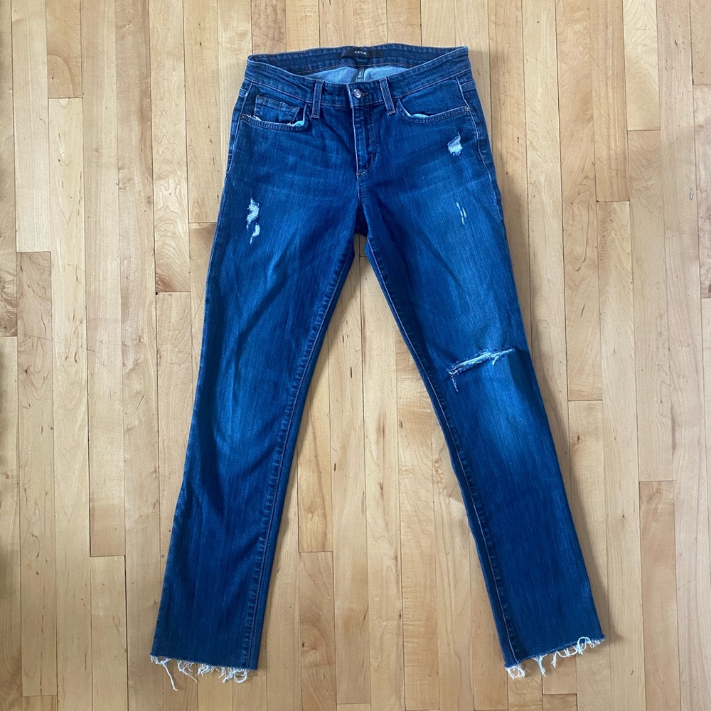 Joes Beth Raw Hem Distressed Jeans